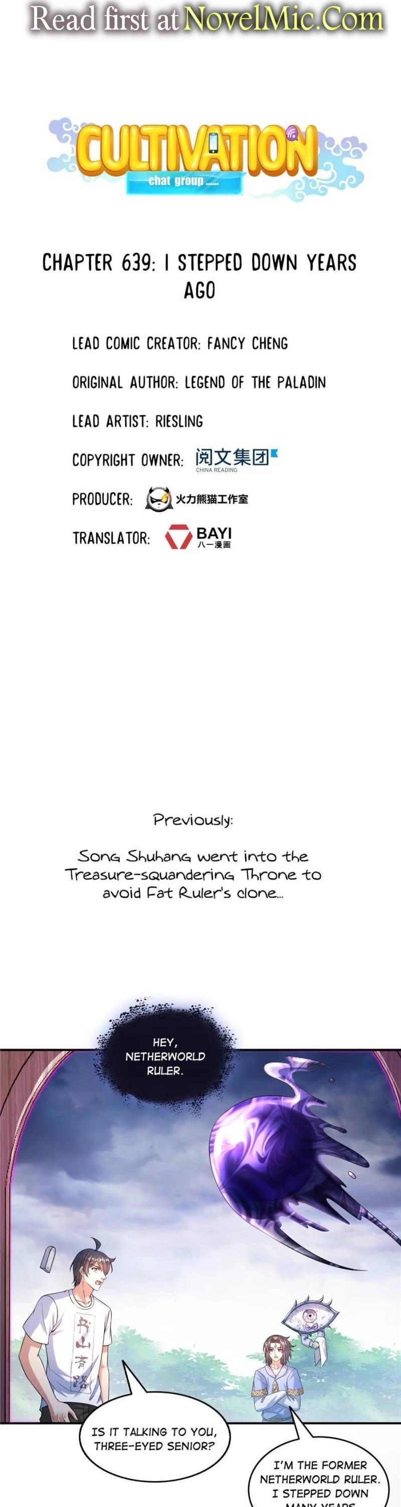 Cultivation Chat Group Chapter 639 page 1 - Chapter 639: I Stepped Down Years Ago