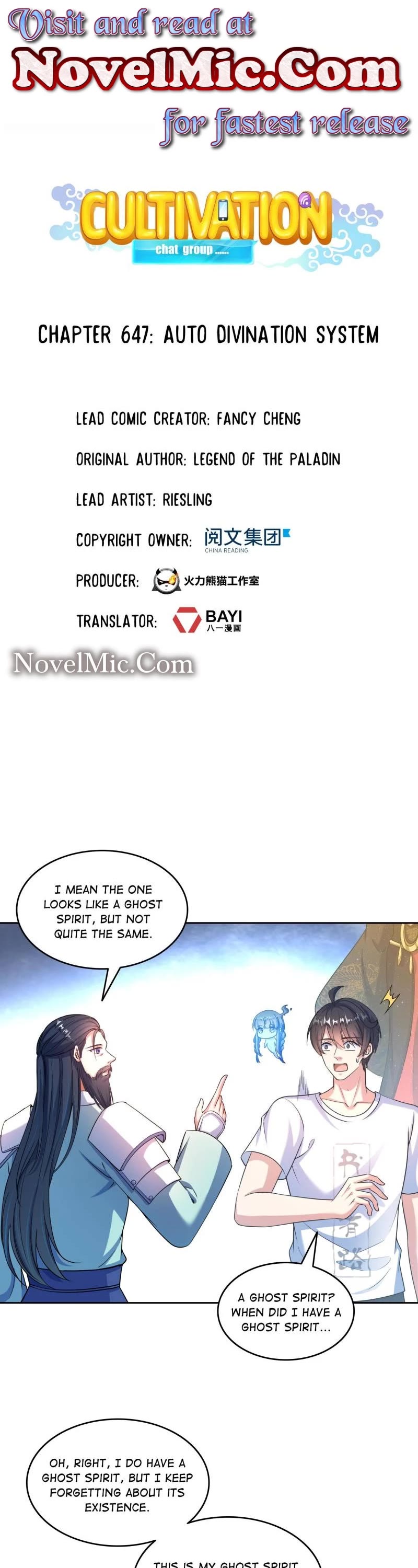 Cultivation Chat Group Chapter 647 page 1 - Chapter 647: Auto Divination System