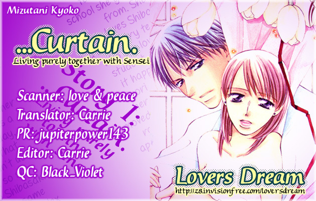 ...Curtain Chapter 1 page 1 - Chapter 1: Living Purely Together With Sensei