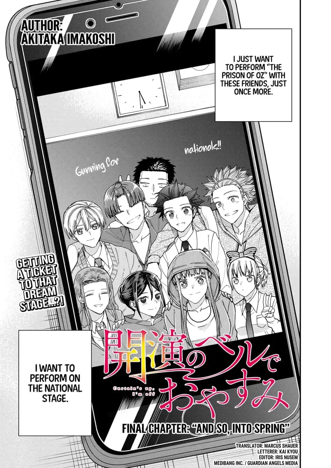 Curtain's up, I'm off Chapter 26 page 3 - Final Chapter: And So, Into Spring