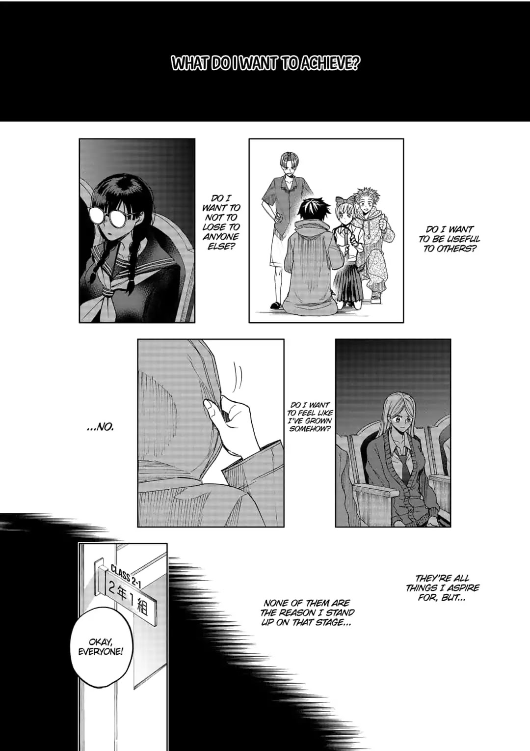 Curtain's up, I'm off Chapter 7 page 8 - Chapter 7: What Do You Want to Achieve?