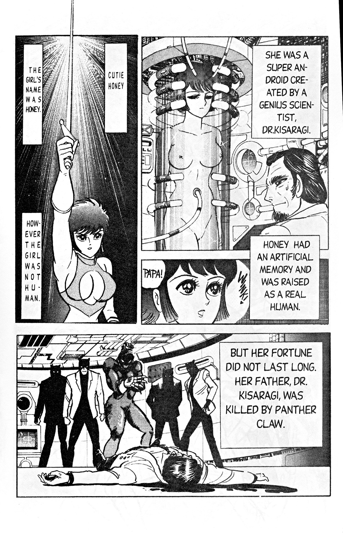 Cutey Honey '90 Chapter 1 page 12 - Chapter 1: Chapter 01: Enter Cutie Honey, The Warrior of Love!! / Chapter 02: Vs. Tarantula Claw (part A)
