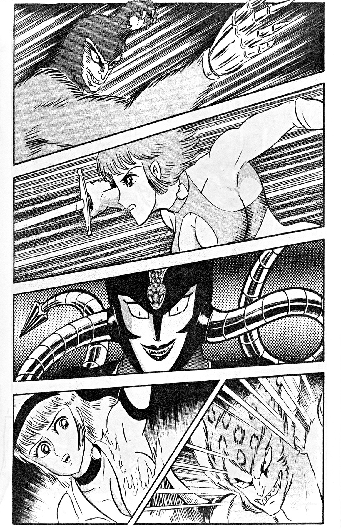Cutey Honey '90 Chapter 1 page 14 - Chapter 1: Chapter 01: Enter Cutie Honey, The Warrior of Love!! / Chapter 02: Vs. Tarantula Claw (part A)