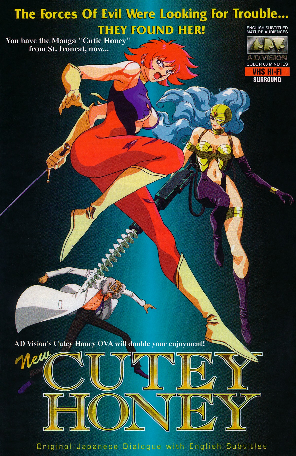 Cutey Honey '90 Chapter 1 page 37 - Chapter 1: Chapter 01: Enter Cutie Honey, The Warrior of Love!! / Chapter 02: Vs. Tarantula Claw (part A)