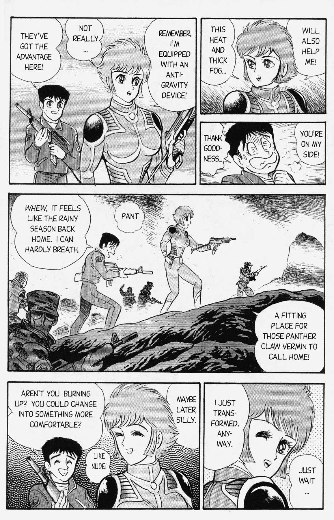 Cutey Honey '90 Chapter 11 page 14 - Chapter 11: Chapter 08: Vs. White Claw (Part B) / Chapter 09: Vs. Sis...
