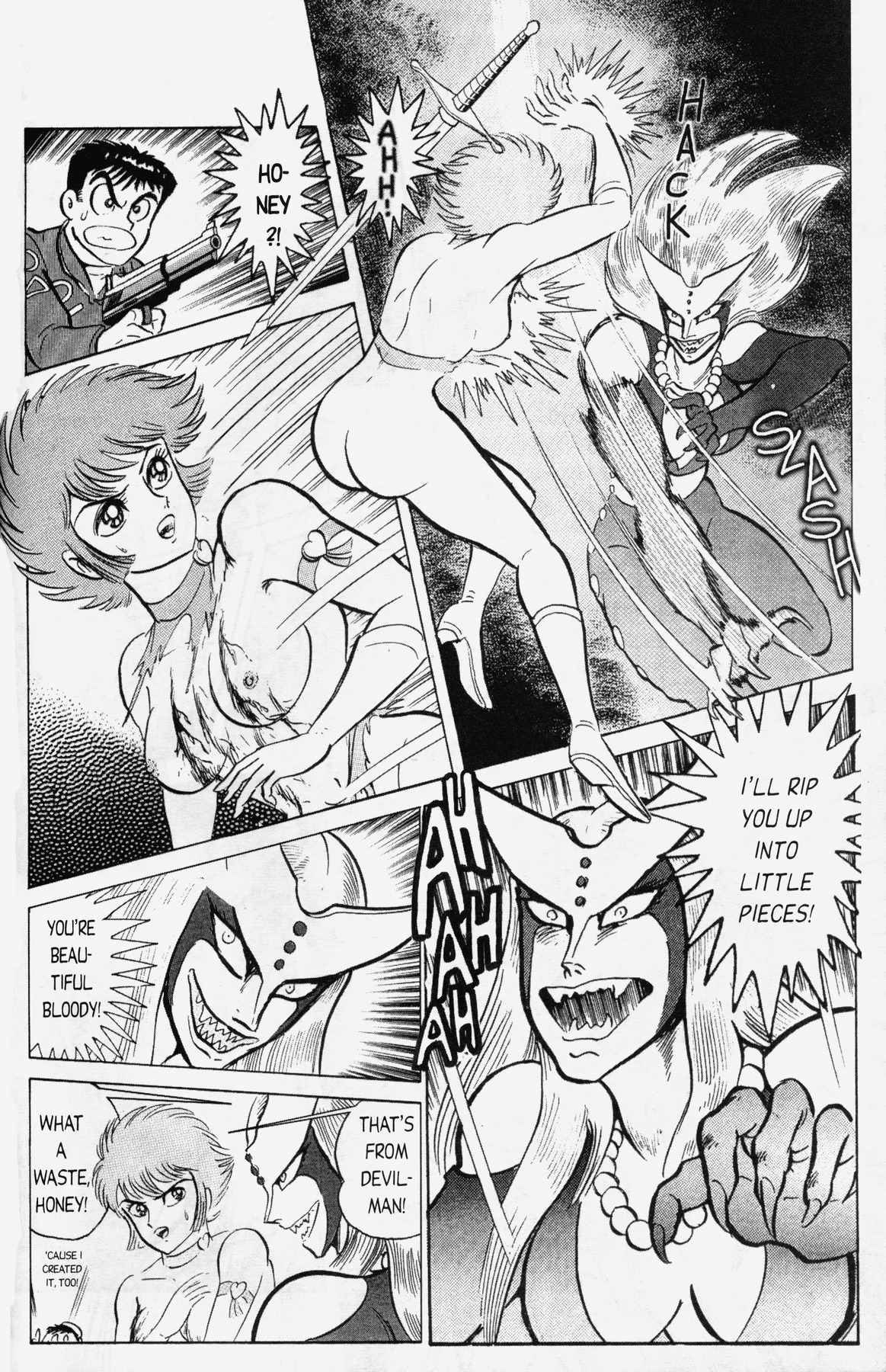 Cutey Honey '90 Chapter 12 page 28 - Chapter 12: Chapter 09: Vs. Sister Jill IV (Part B) / Chapter 10: The...