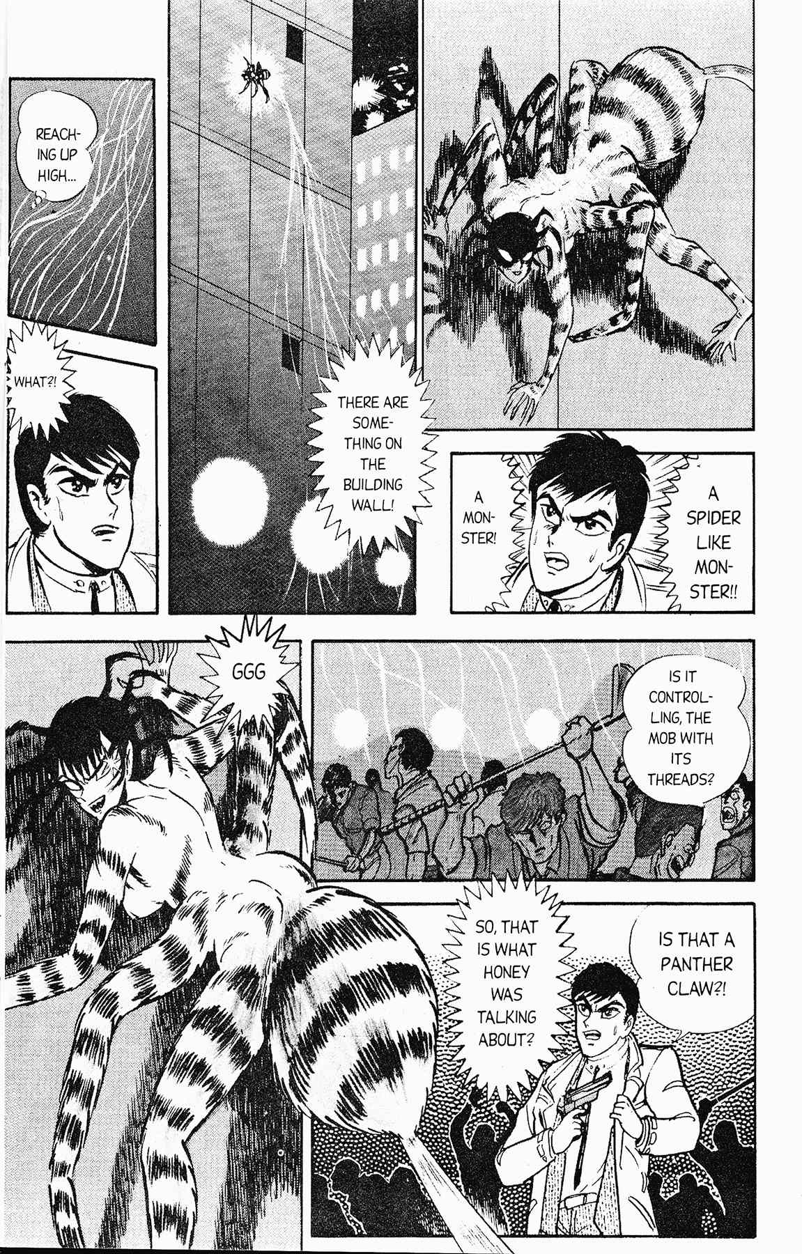 Cutey Honey '90 Chapter 2 page 10 - Chapter 2: Chapter 02: Vs. Tarantula Claw (part B) / Chapter 03: Vs. Kekko Kamen (part A)