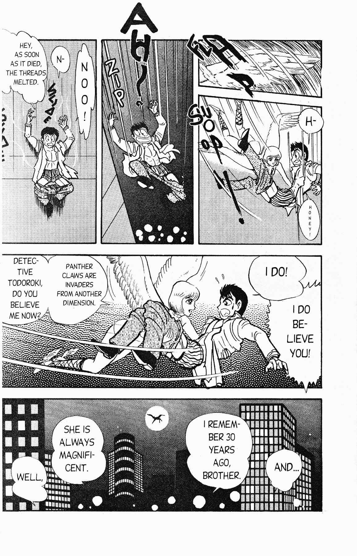 Cutey Honey '90 Chapter 2 page 23 - Chapter 2: Chapter 02: Vs. Tarantula Claw (part B) / Chapter 03: Vs. Kekko Kamen (part A)