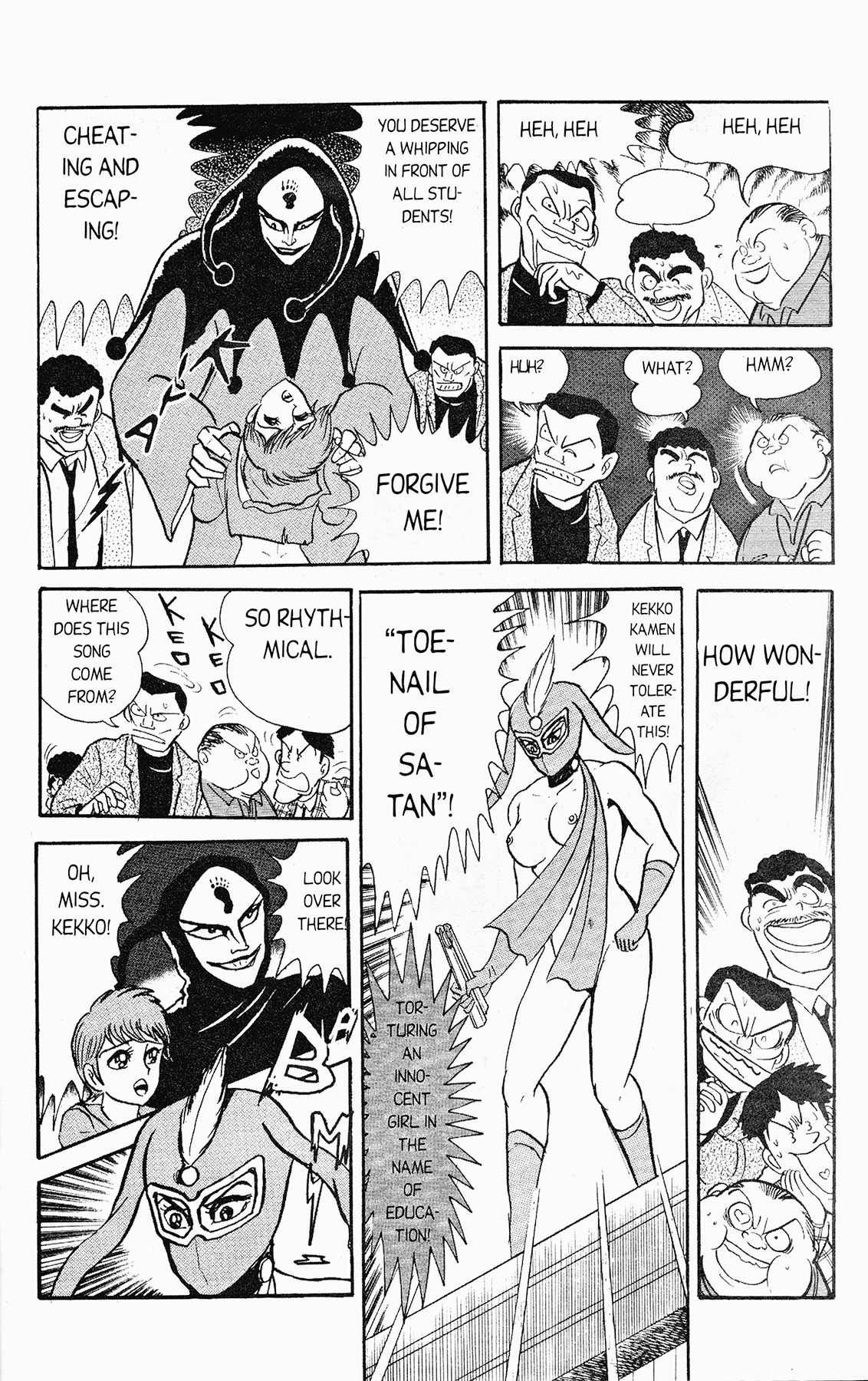 Cutey Honey '90 Chapter 2 page 28 - Chapter 2: Chapter 02: Vs. Tarantula Claw (part B) / Chapter 03: Vs. Kekko Kamen (part A)