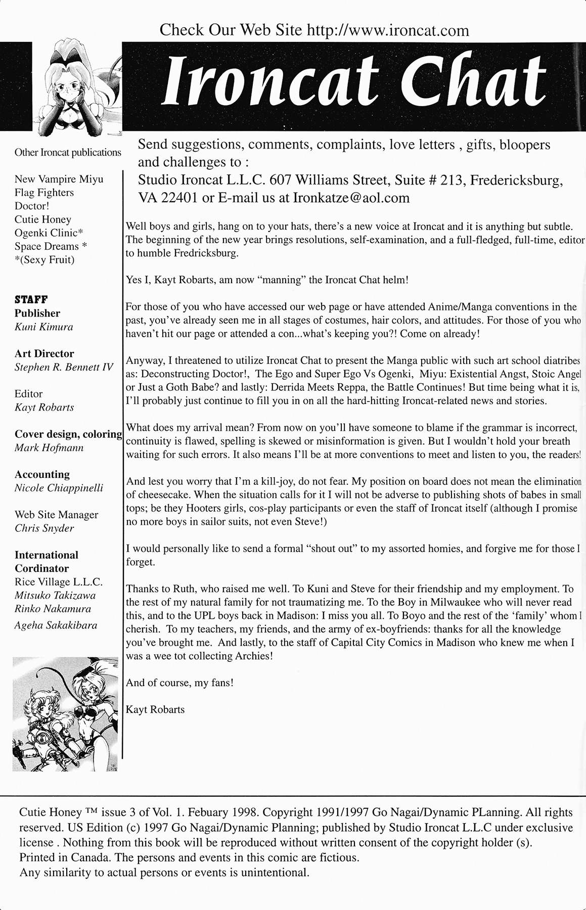 Cutey Honey '90 Chapter 3 page 3 - Chapter 3: Vs. Kekko Kamen (Part 2)