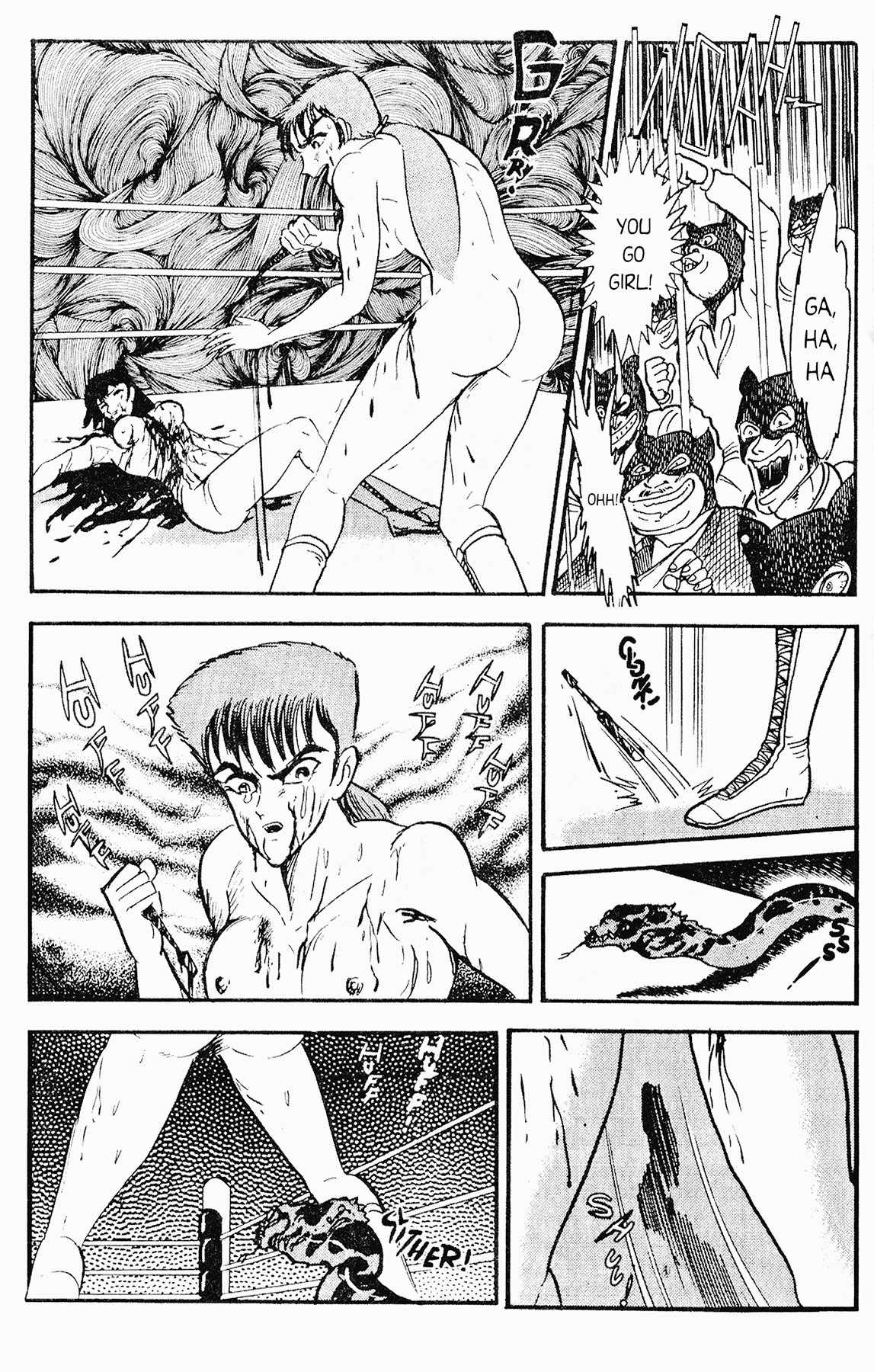 Cutey Honey '90 Chapter 4 page 17 - Chapter 4: Vs. Kekko Kamen (Part 3) & Vs. Panther Cobra (Part 1)