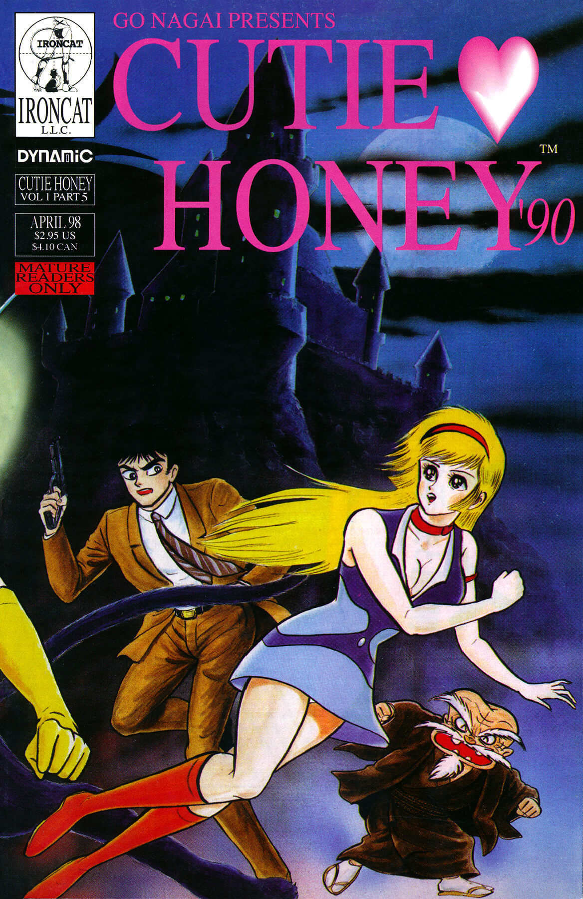 Cutey Honey '90 Chapter 5 page 1 - Chapter 5: Vs. Panther Cobra (Part 2) & Vs. Sister Jill I (Part 1)