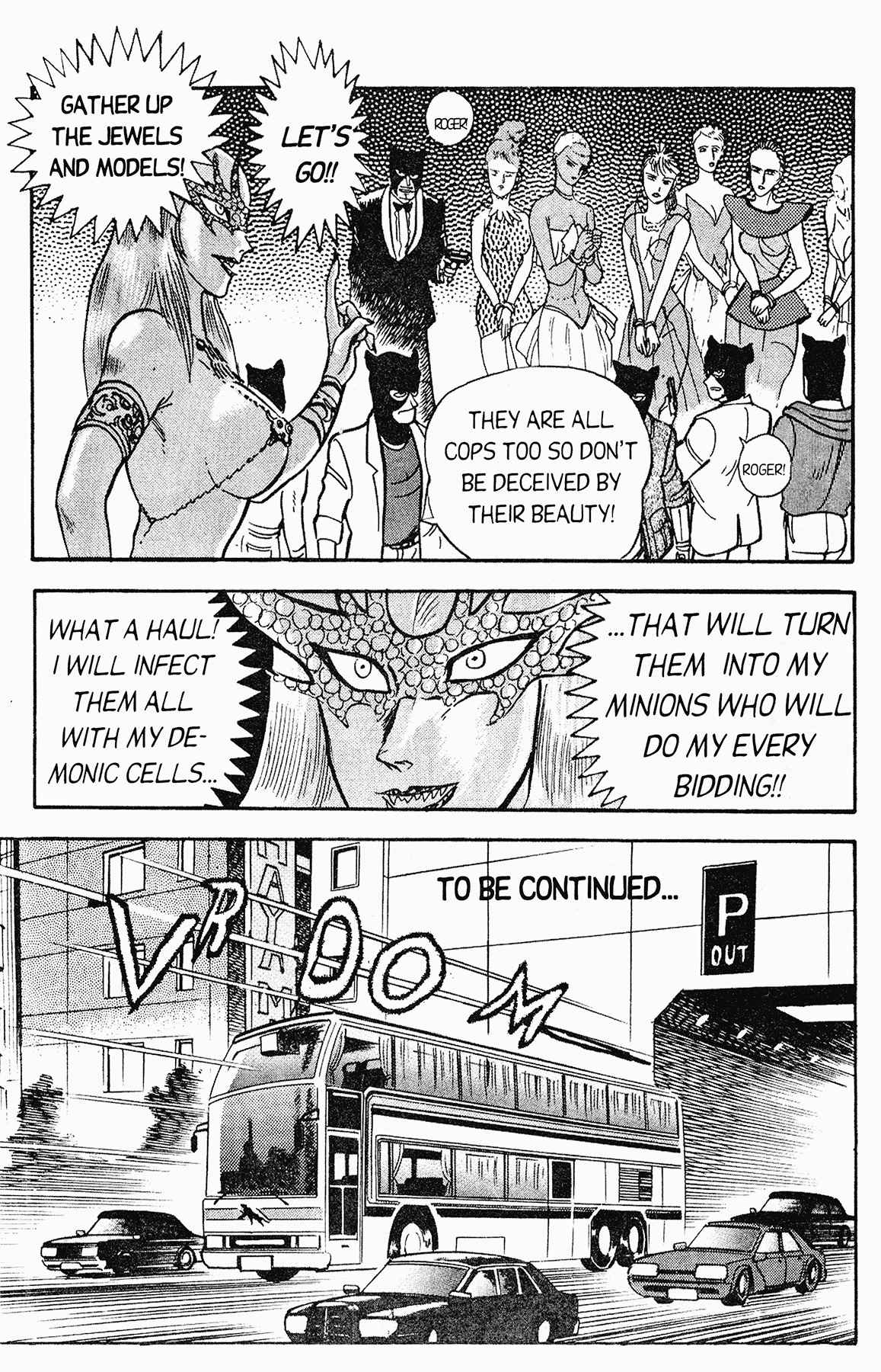 Cutey Honey '90 Chapter 5 page 34 - Chapter 5: Vs. Panther Cobra (Part 2) & Vs. Sister Jill I (Part 1)