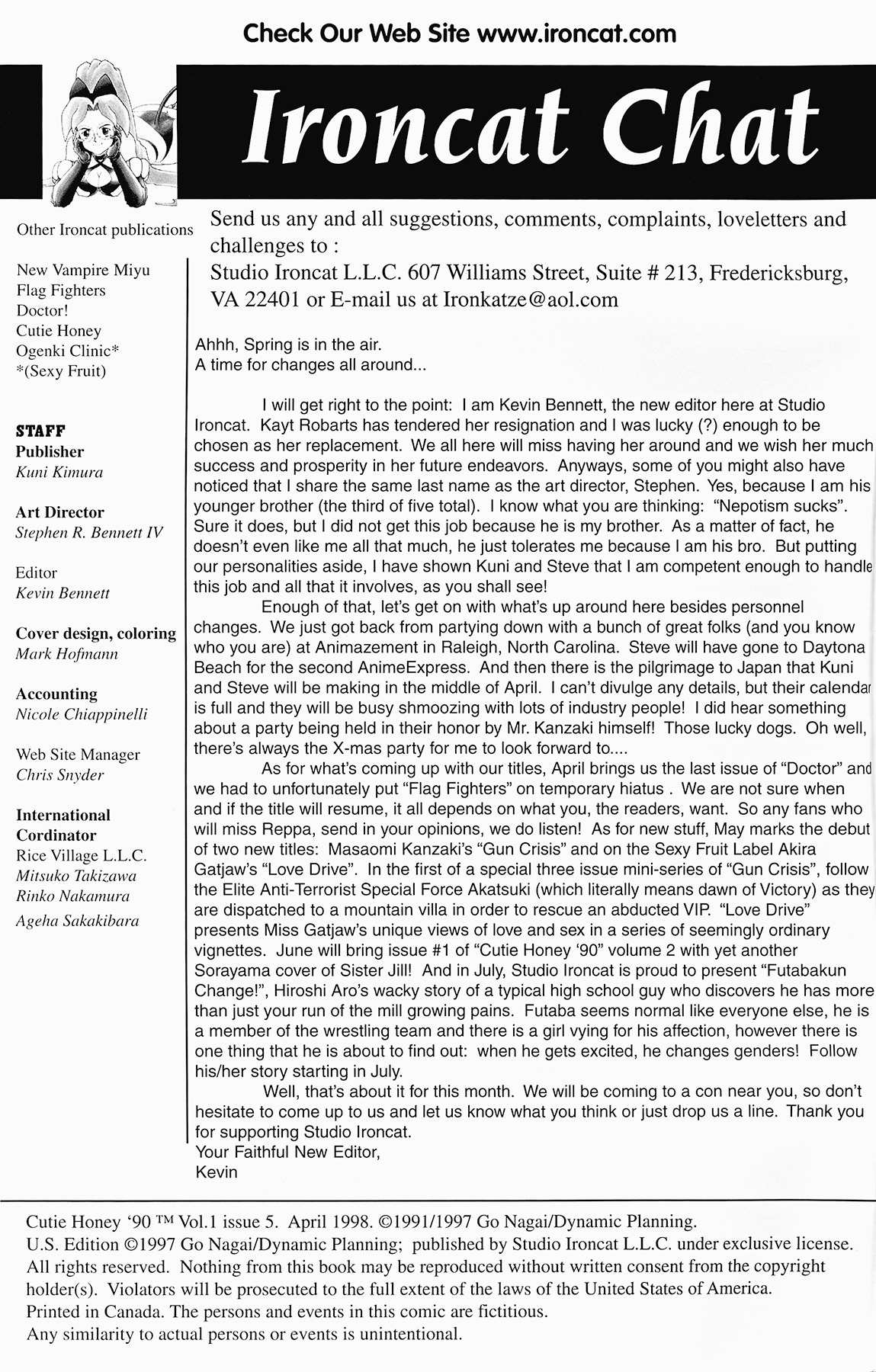 Cutey Honey '90 Chapter 5 page 4 - Chapter 5: Vs. Panther Cobra (Part 2) & Vs. Sister Jill I (Part 1)