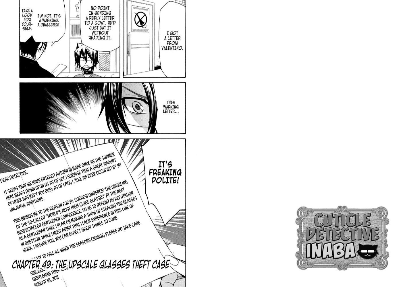 Cuticle Tantei Inaba Chapter 49 page 1 - Chapter 49