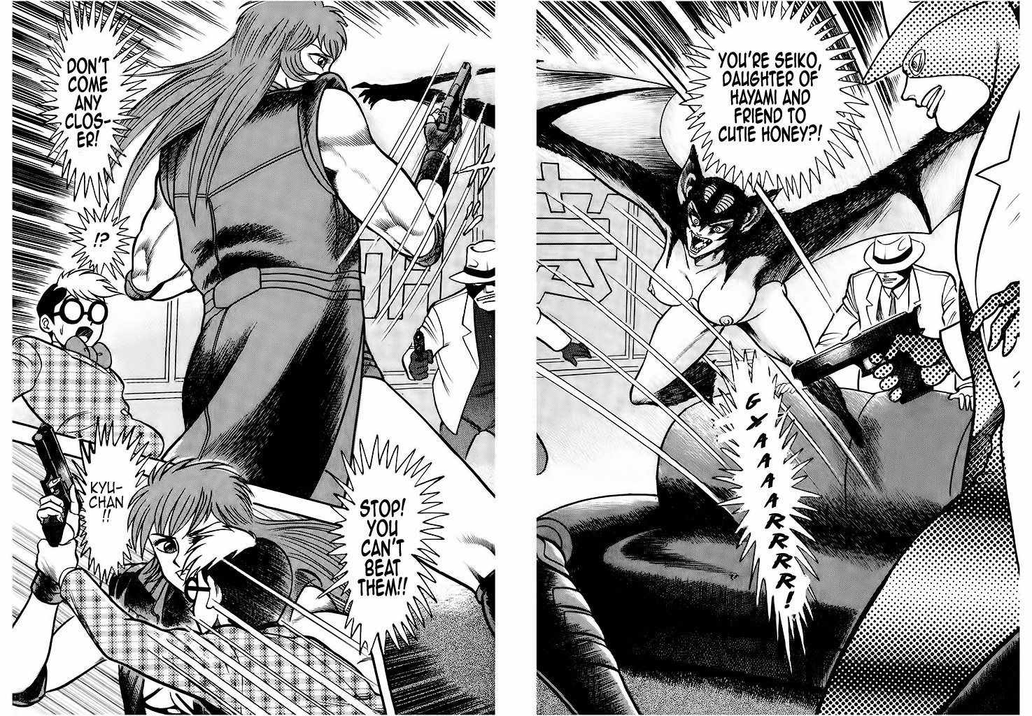 Cutie Honey: Tennyo Densetsu Chapter 3 page 38 - Chapter 3: Sister Jill - The Awakening of Darkness