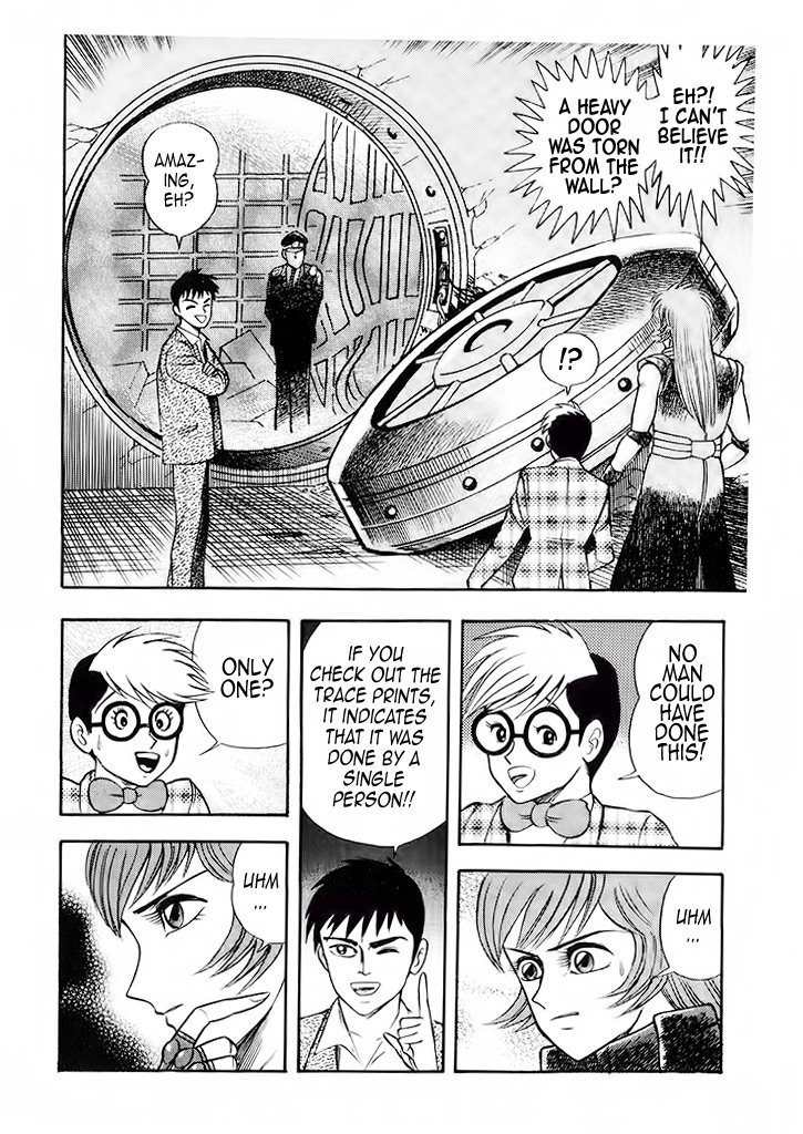 Cutie Honey: Tennyo Densetsu Chapter 4 page 10 - Chapter 4: The Bank Robbers with the Steel Bodies