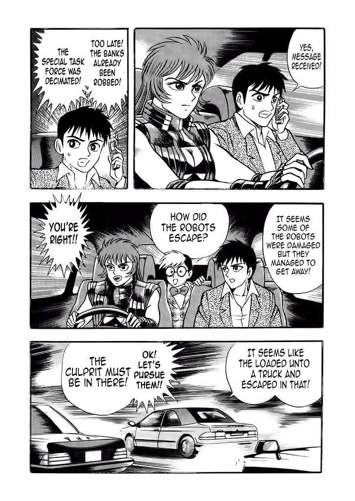 Cutie Honey: Tennyo Densetsu Chapter 4 page 27 - Chapter 4: The Bank Robbers with the Steel Bodies