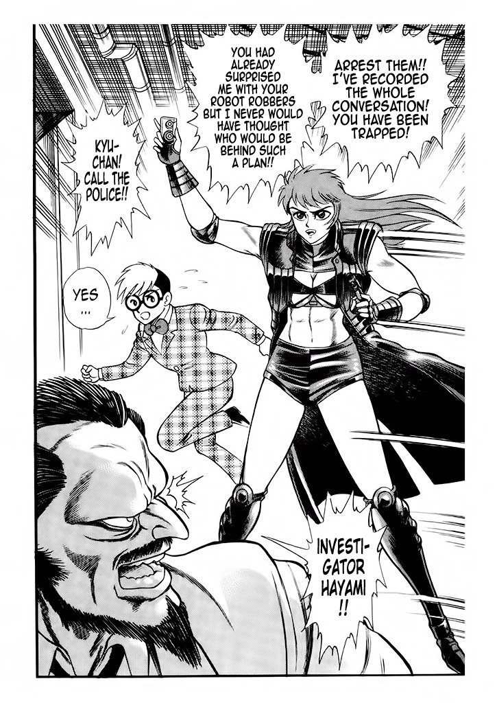 Cutie Honey: Tennyo Densetsu Chapter 4 page 50 - Chapter 4: The Bank Robbers with the Steel Bodies