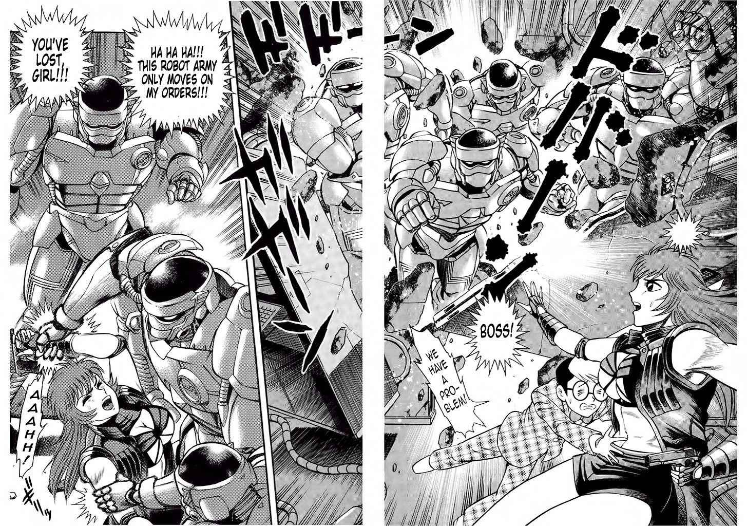 Cutie Honey: Tennyo Densetsu Chapter 4 page 52 - Chapter 4: The Bank Robbers with the Steel Bodies