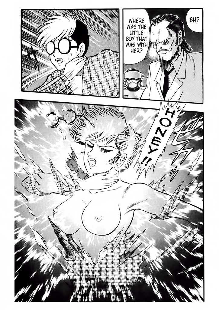 Cutie Honey: Tennyo Densetsu Chapter 4 page 54 - Chapter 4: The Bank Robbers with the Steel Bodies