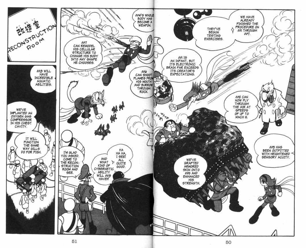 Cyborg 009 Chapter 4 page 2 - Chapter 4 : Number 00, the Guinea Pigs