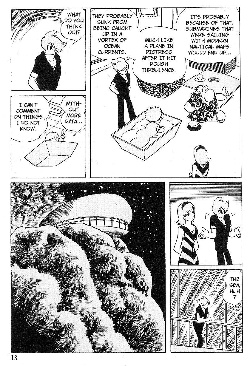 Cyborg 009 Chapter 74 page 10 - Chapter 74 : Whereabouts of Nuclear Submarine "Angelfish" Unknown!