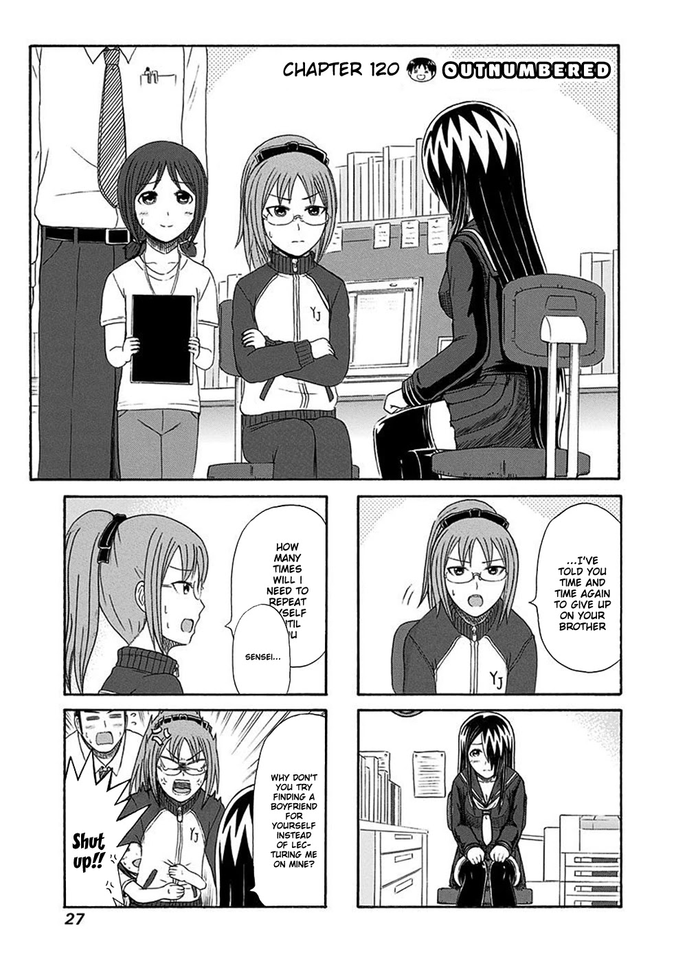 Cyclops Shoujo Saipu~ Chapter 120 page 1 - Chapter 120: Outnumbered