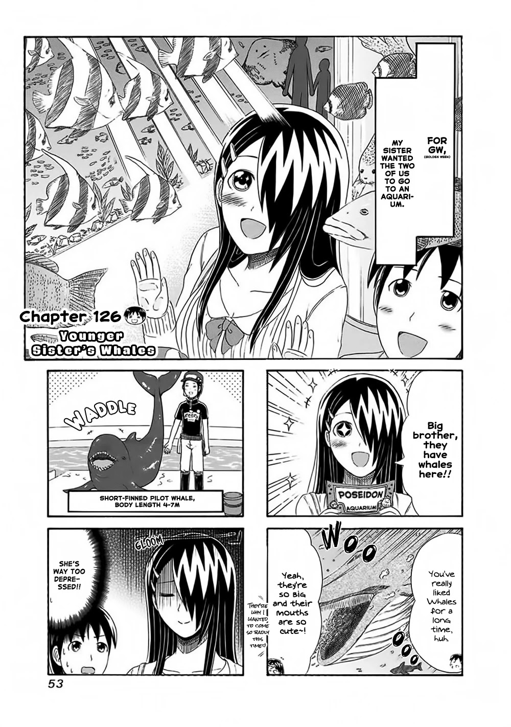 Cyclops Shoujo Saipu~ Chapter 126 page 1 - Chapter 126: Younger Sister's Whales