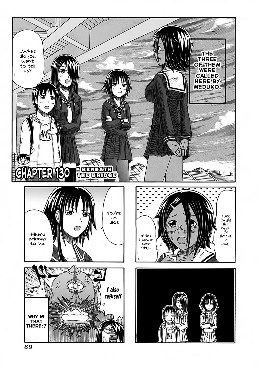 Cyclops Shoujo Saipu~ Chapter 130 page 1 - Chapter 130: Beneath the Bridge