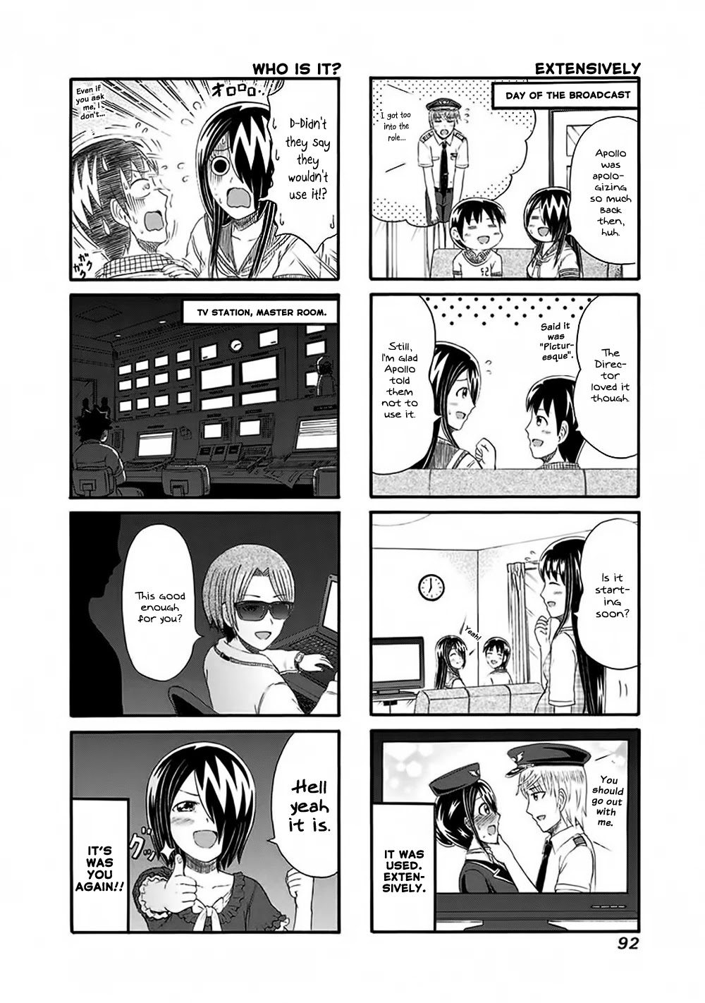 Cyclops Shoujo Saipu~ Chapter 135 page 4 - Chapter 135: Airport Film Shoot