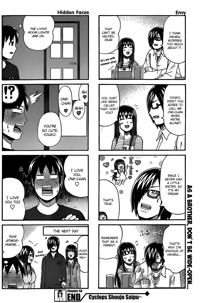 Cyclops Shoujo Saipu~ Chapter 50 page 5 - Chapter 50: Family Meeting