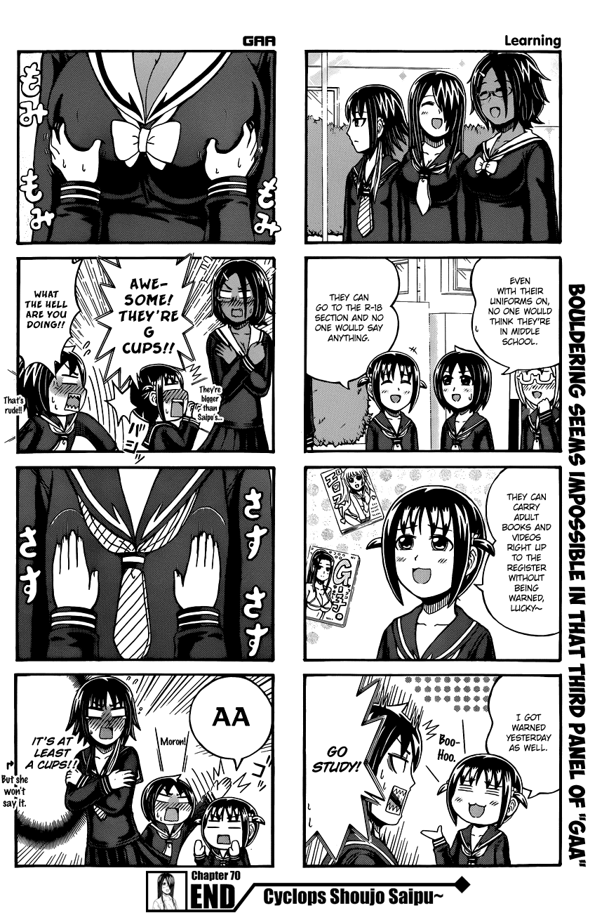 Cyclops Shoujo Saipu~ Chapter 70 page 4 - Chapter 70: Why Only Me?
