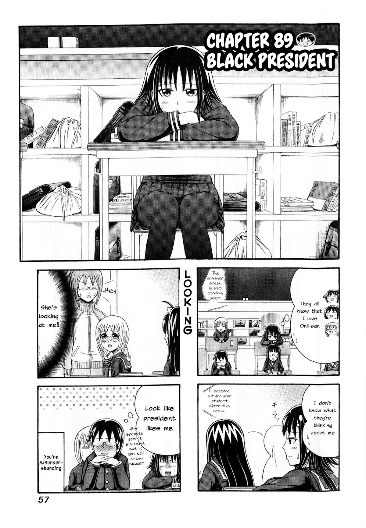Cyclops Shoujo Saipu~ Chapter 89 page 1 - Chapter 89: Black President