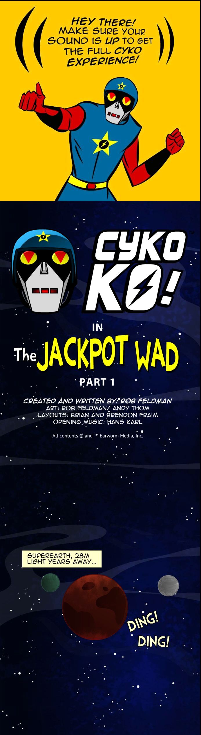 Cyko-KO Chapter 1 page 1 - Chapter 1 : Jackpot Wad- Part 1