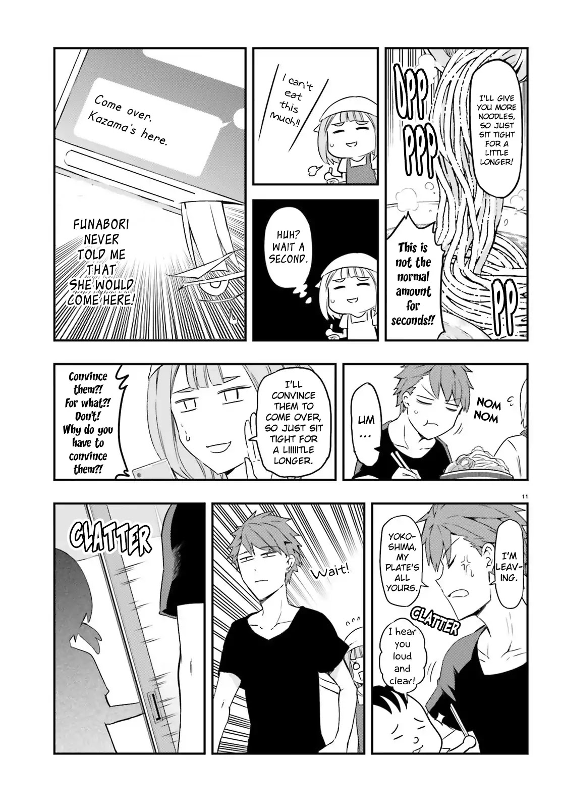 D-Frag! Chapter 107 page 11 - Chapter 107: You're Choosing the Noodles?!