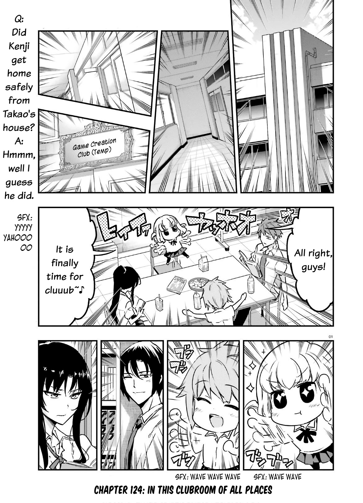 D-Frag! Chapter 124 page 1 - Chapter 124: In This Clubroom of all Places