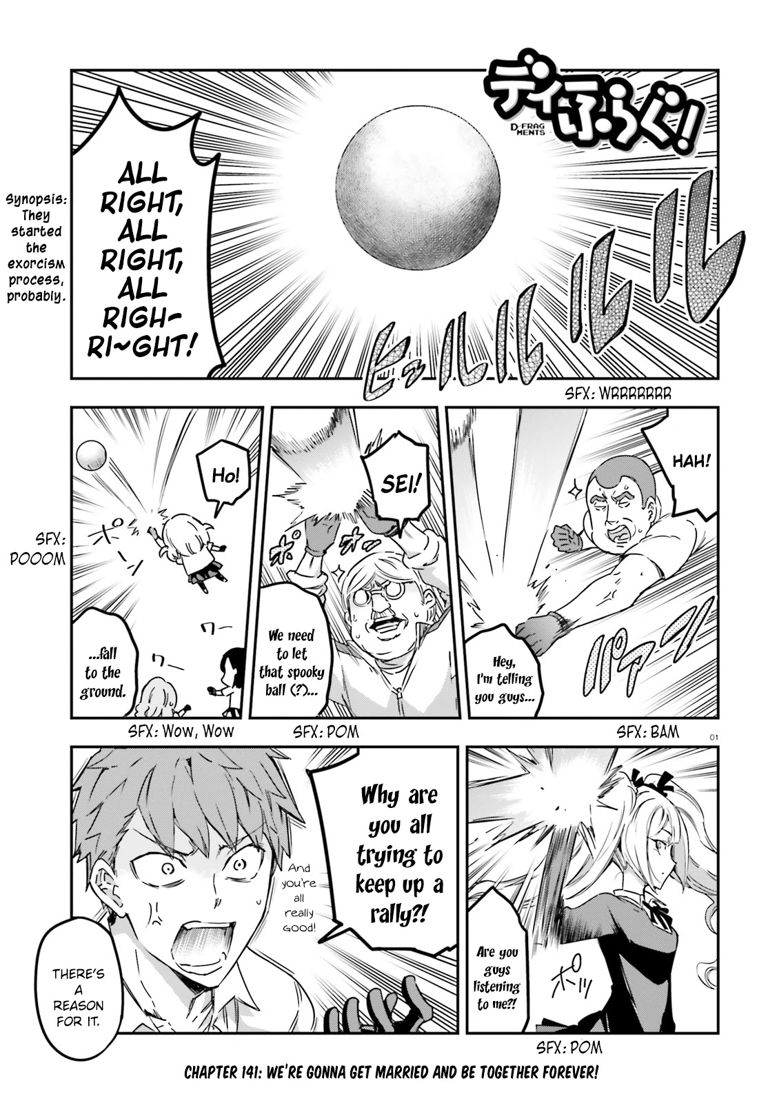 D-Frag! Chapter 141 page 1 - Chapter 141: We're Gonna Get Married and Be Together Forever!