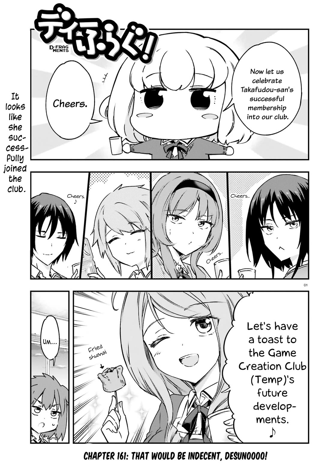 D-Frag! Chapter 161 page 1 - Chapter 161: That Would Be Indecent, Desunoooo!