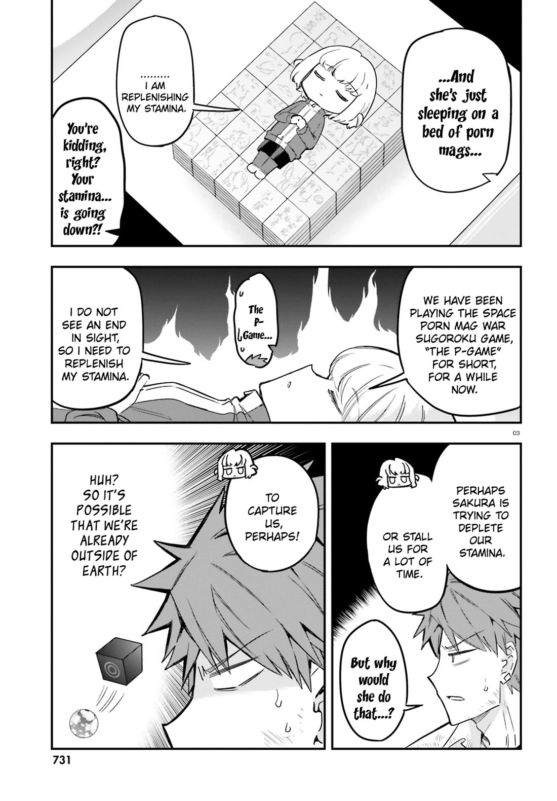 D-Frag! Chapter 170 page 3 - Chapter 170: "The P-Game" for Short