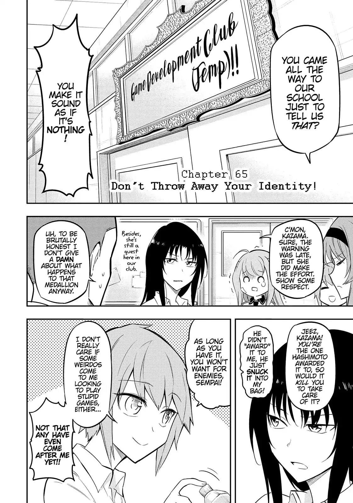 D-Frag! Chapter 65 page 3 - Chapter 65: Don't Throw Away Your Identity!