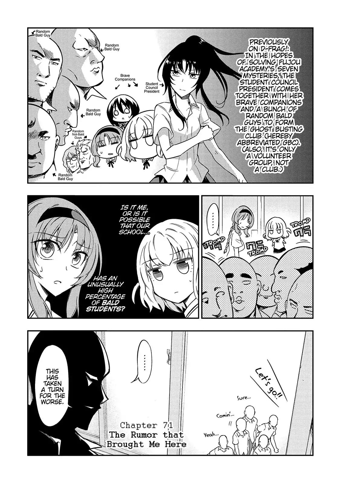 D-Frag! Chapter 71 page 2 - Chapter 71: The Rumor that Brought Me Here