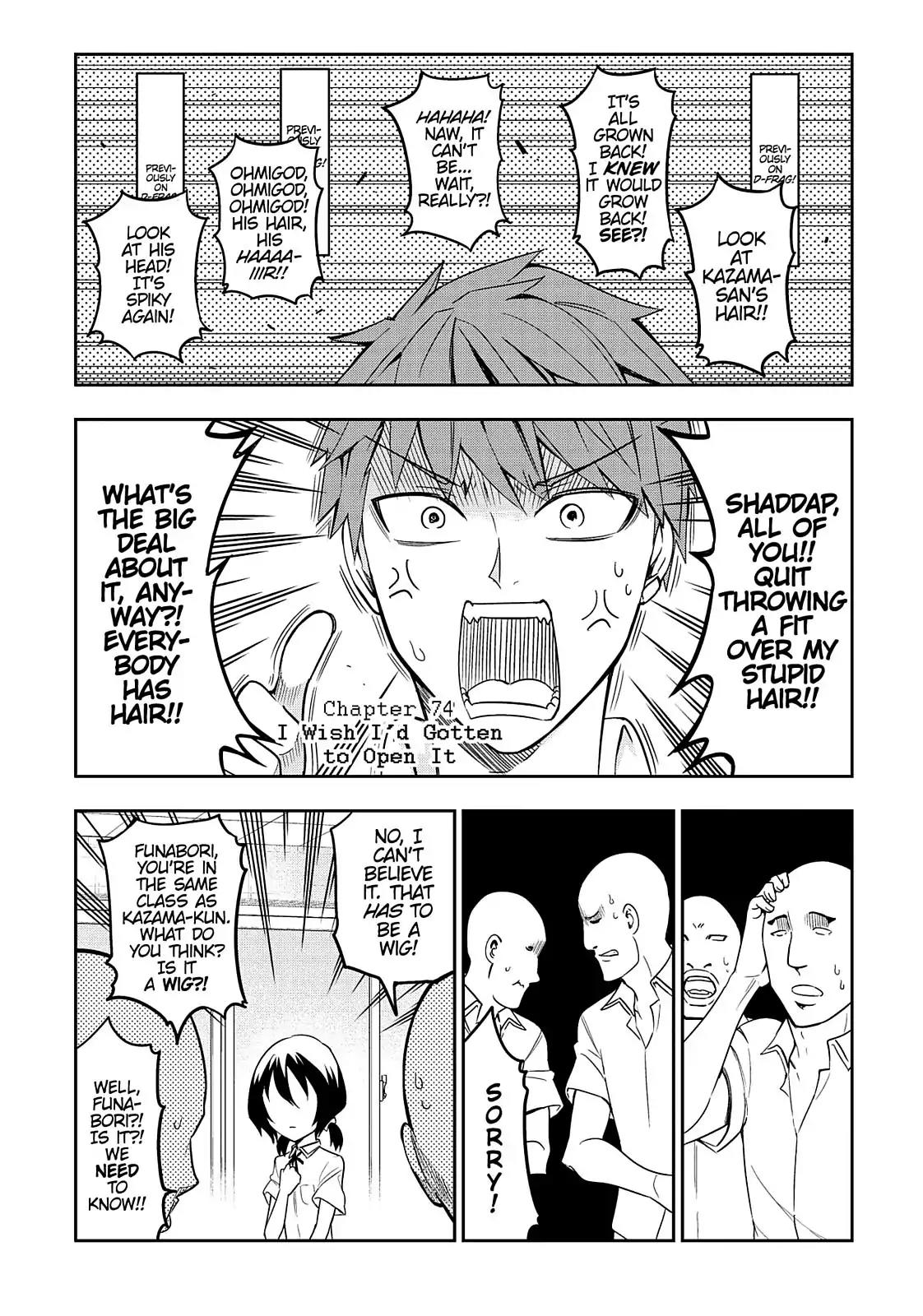D-Frag! Chapter 74 page 2 - Chapter 74: I Wish I'd Gotten to Open It