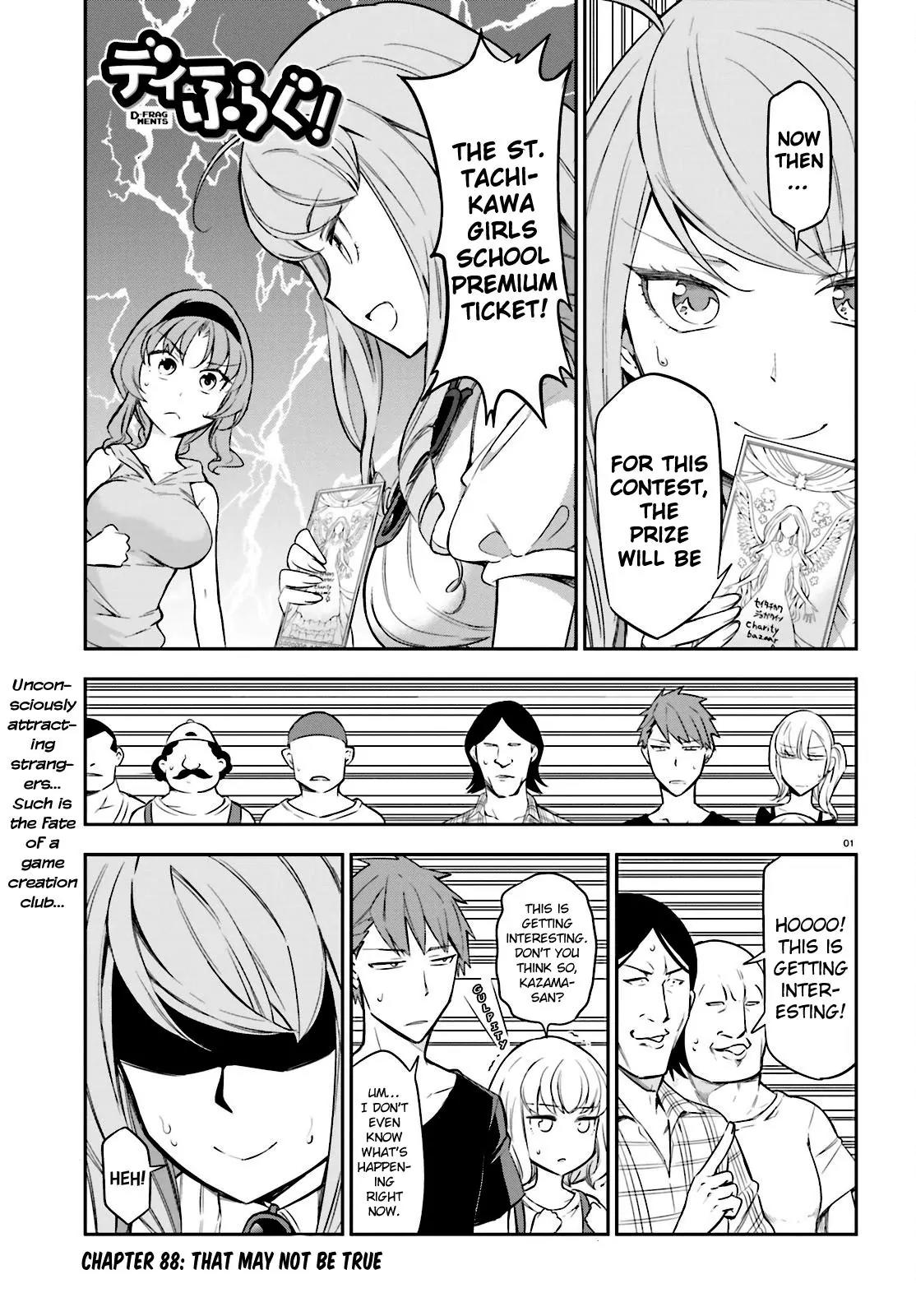 D-Frag! Chapter 88 page 1 - Chapter 88: That May Not Be True