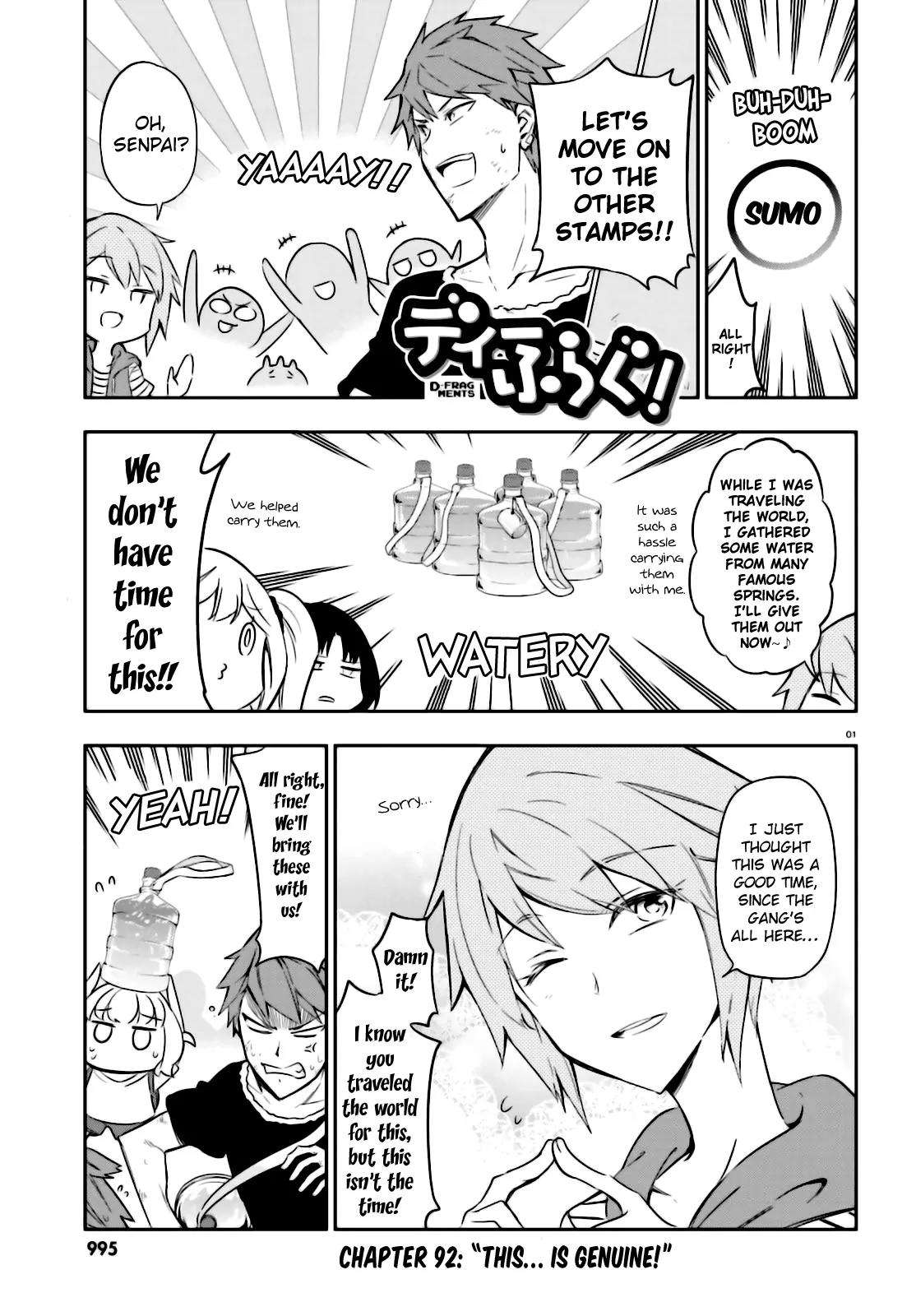 D-Frag! Chapter 92 page 1 - Chapter 92: "This...is genuine!"