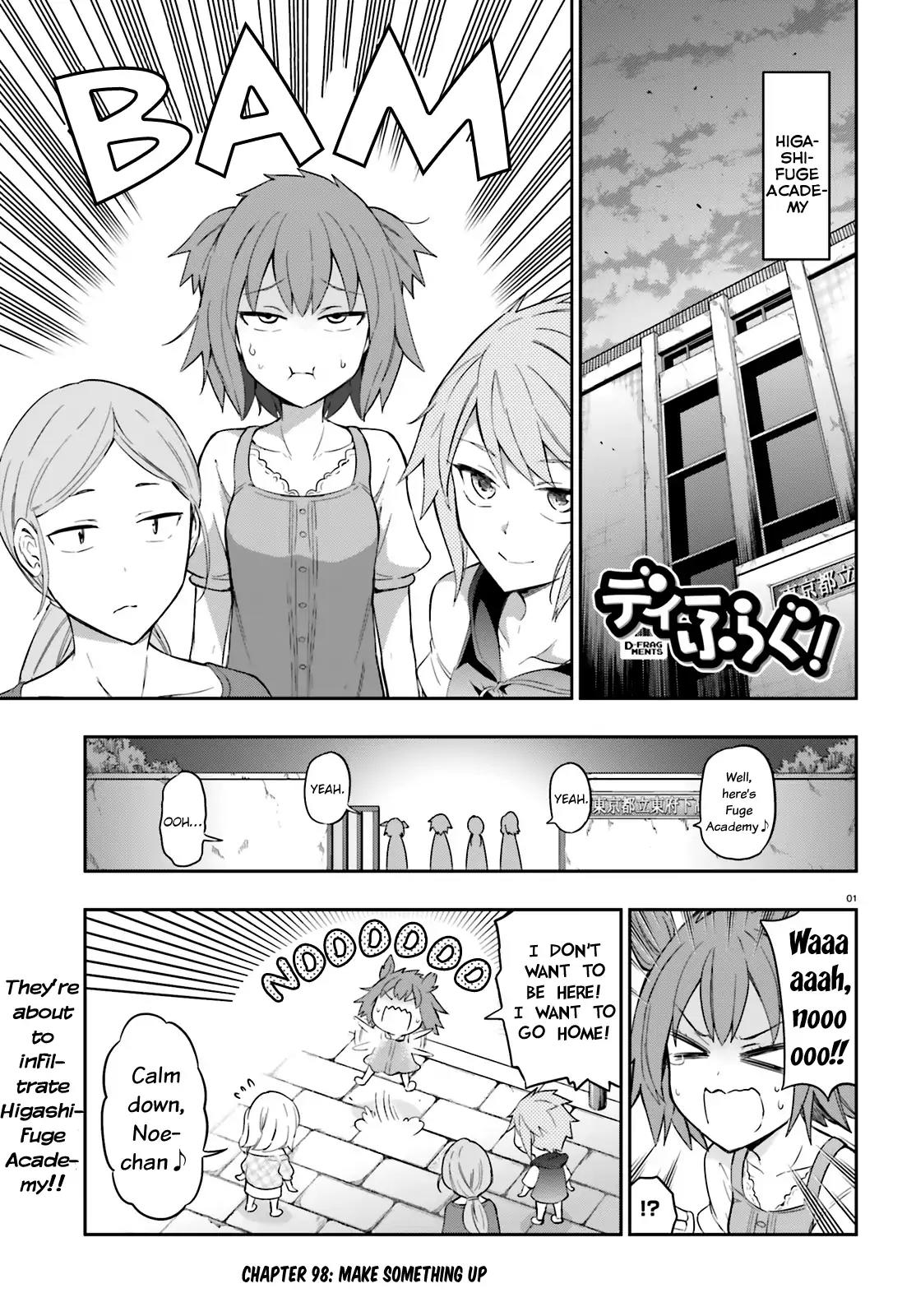 D-Frag! Chapter 98 page 1 - Chapter 98: Make Something Up