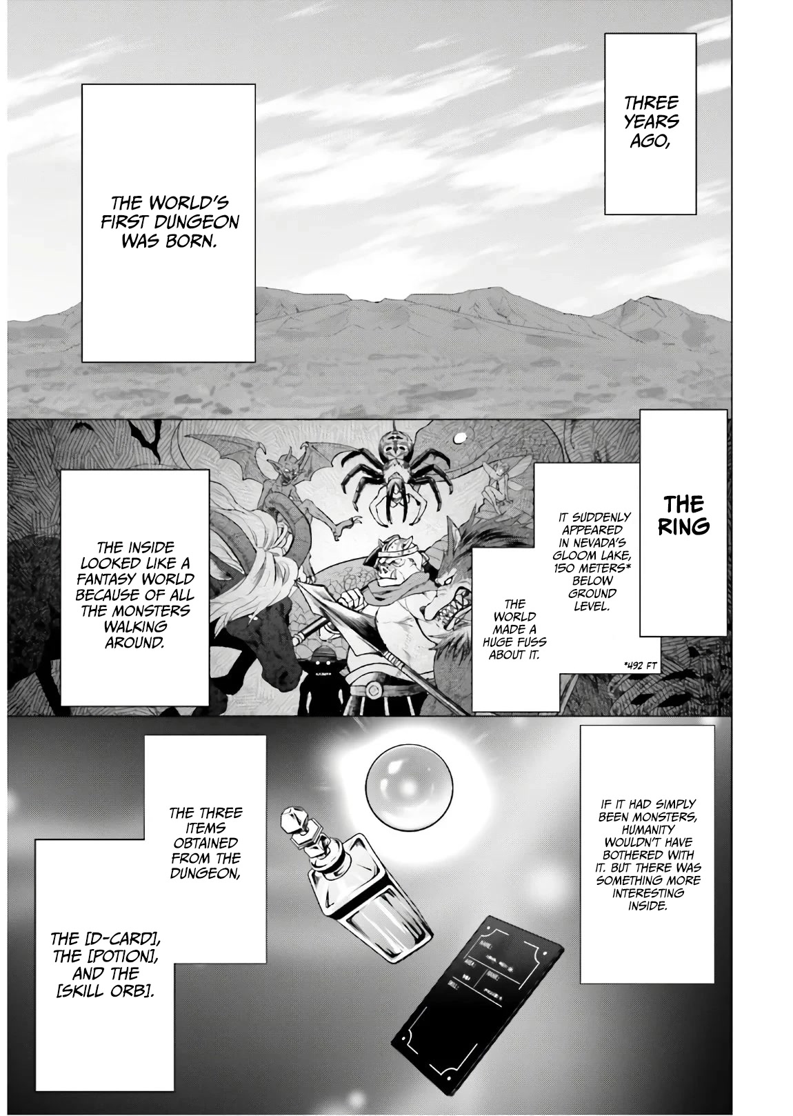 D Genesis: Three Years Since the Dungeon Appeared Chapter 1 page 4 - Chapter 1