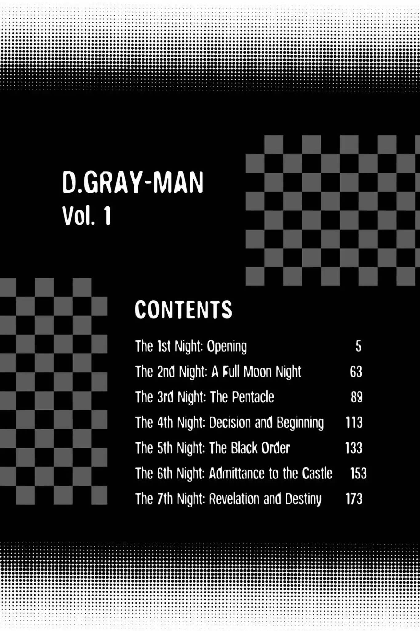 D.Gray-man Chapter 1 page 5 - Chapter 1: Vol.1 The 1st Night: Opening