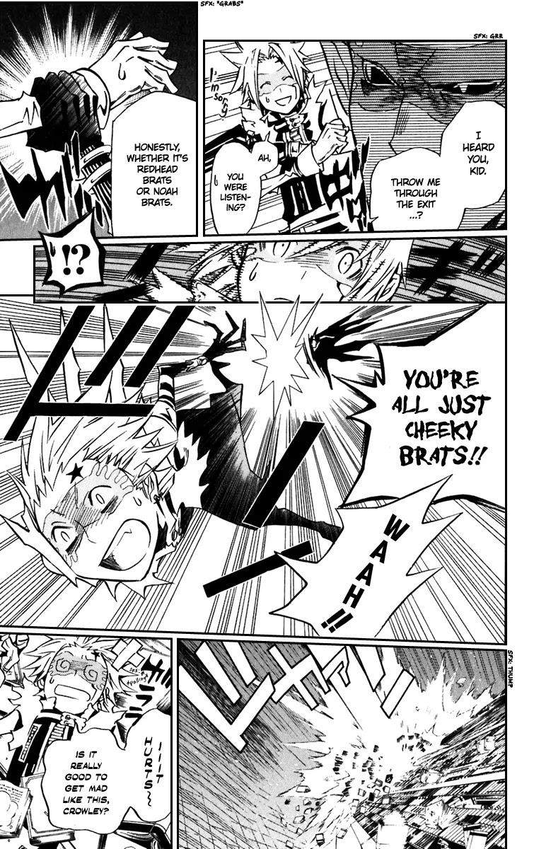 D.Gray-man Chapter 100 page 11 - Chapter 100: The 100th Night: Lost the Key...!?