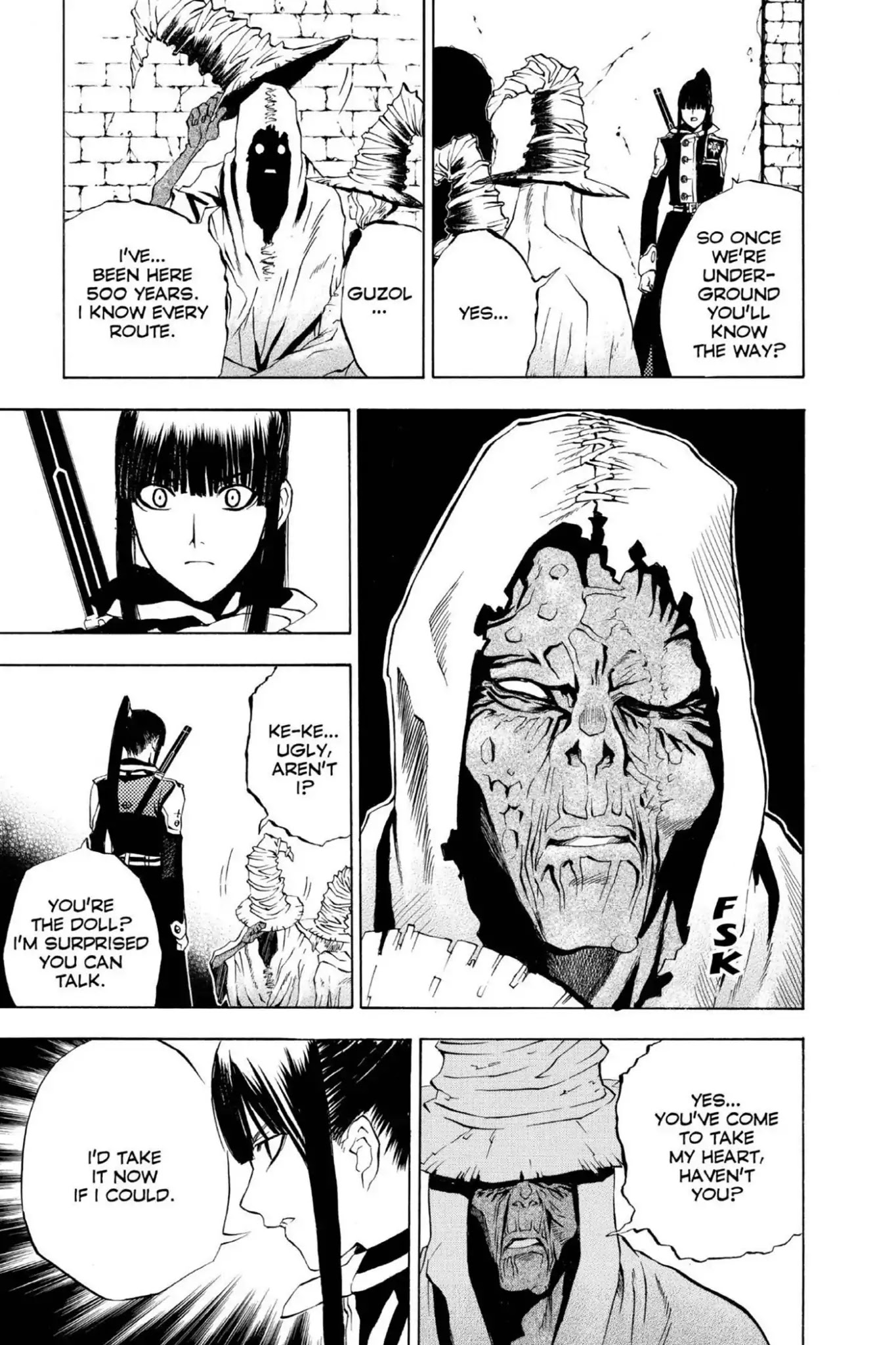 D.Gray-man Chapter 11 page 13 - Chapter 11: Vol.2 The 11th Night: Old Man of the Land and Aria of the Night Sky (Part 3)